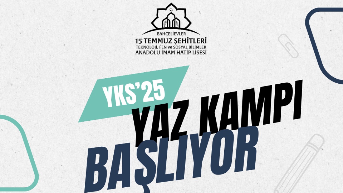 YKS 2025 Yaz Kampı Başlıyor