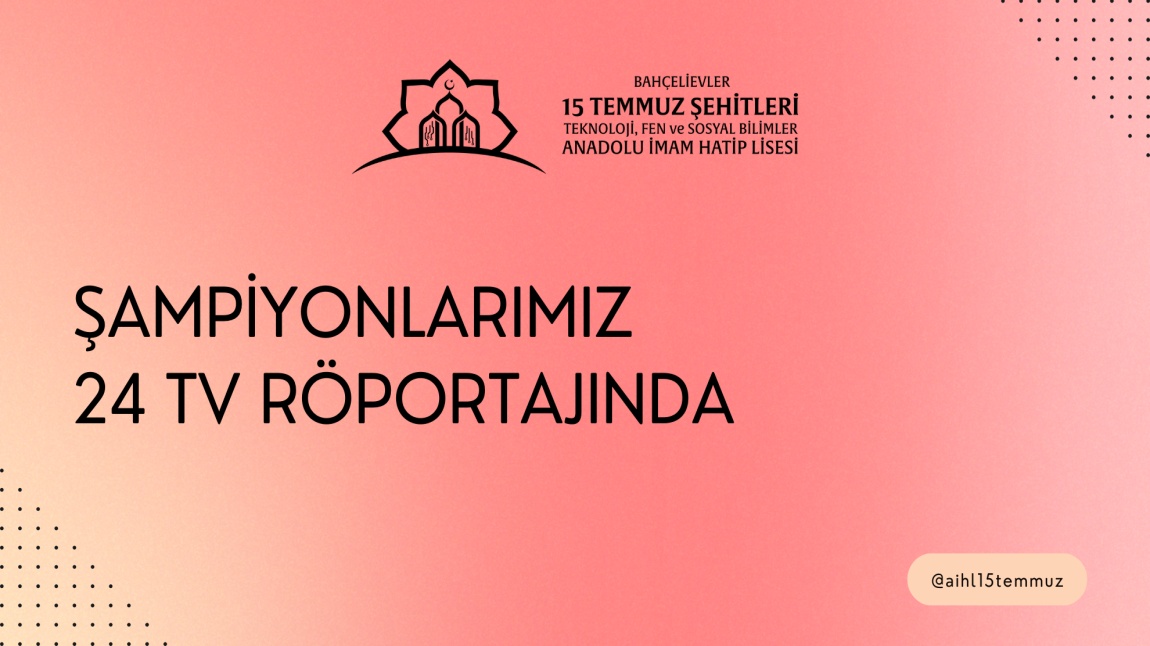 Şampiyonlarımız 24 TV Röportajında