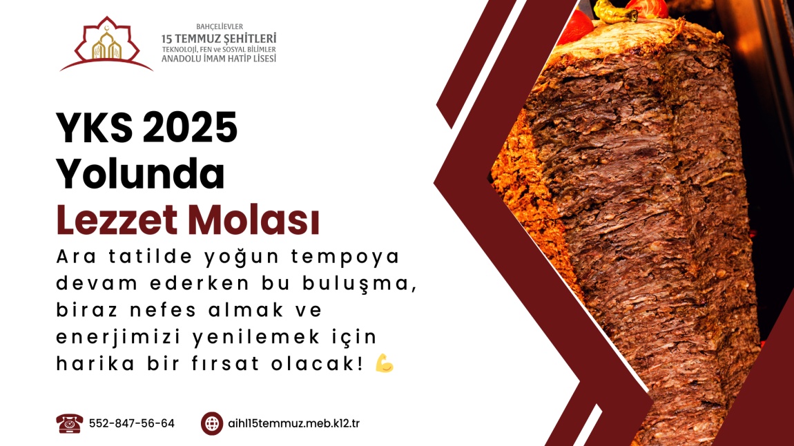 YKS 2025 Yolunda Lezzet Molası