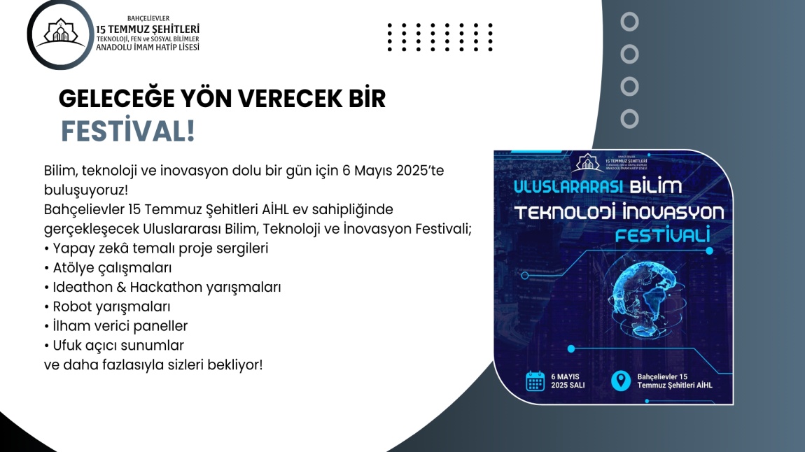 Geleceğe yön verecek bir festival!